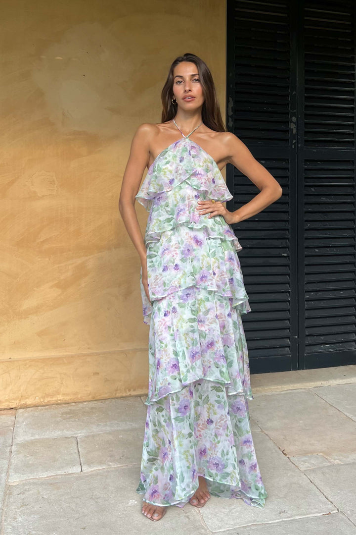 Mirabelle Cocktail Maxi Dress in Floral