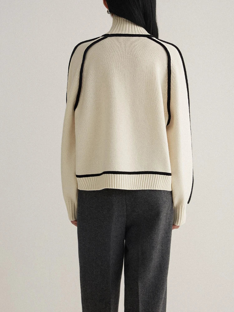 Amandine | Oversized Loose Turtleneck Sweater