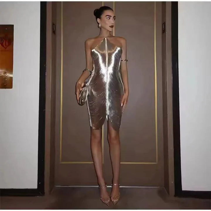 GLIDED GALAXY DRESS