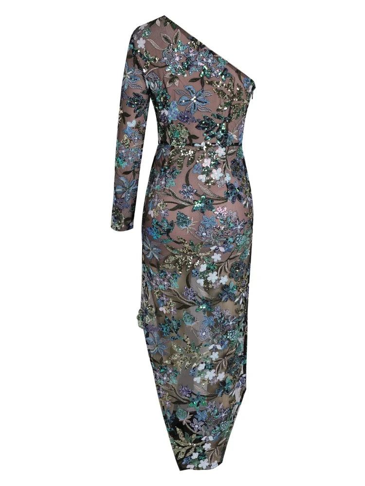 Aurora Blossom Sequin Dress