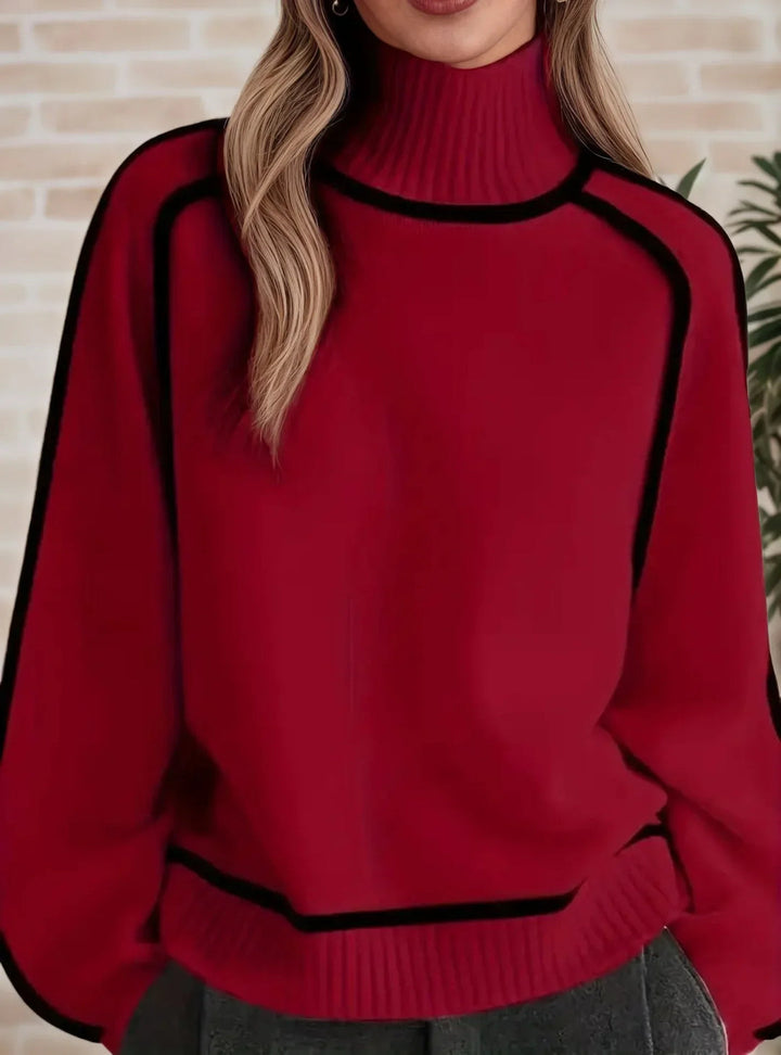 Amandine | Oversized Loose Turtleneck Sweater