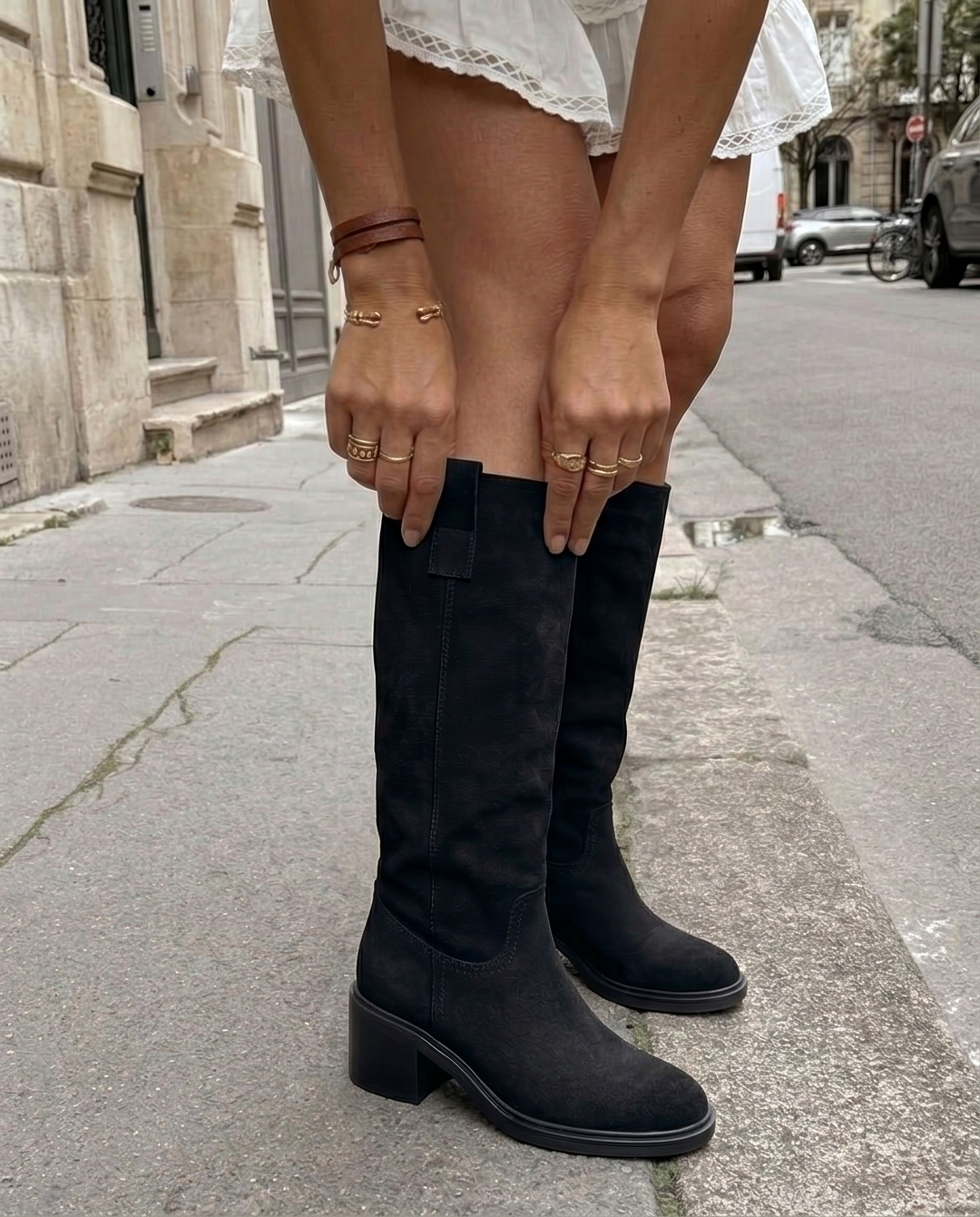 Saar High Black Boots