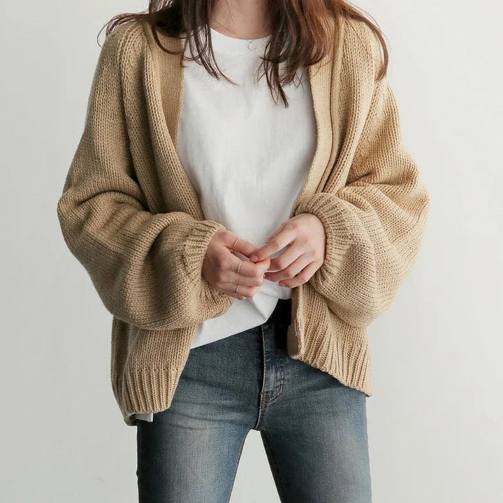 Olympe | Dropped Shoulder Knit Cardigan
