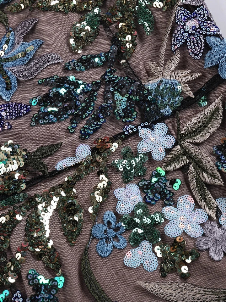 Aurora Blossom Sequin Dress