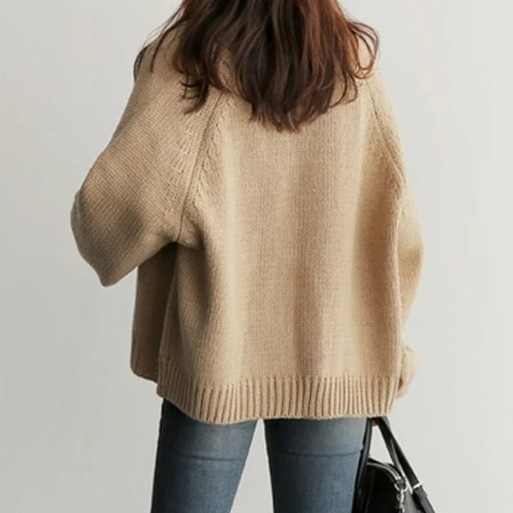 Olympe | Dropped Shoulder Knit Cardigan