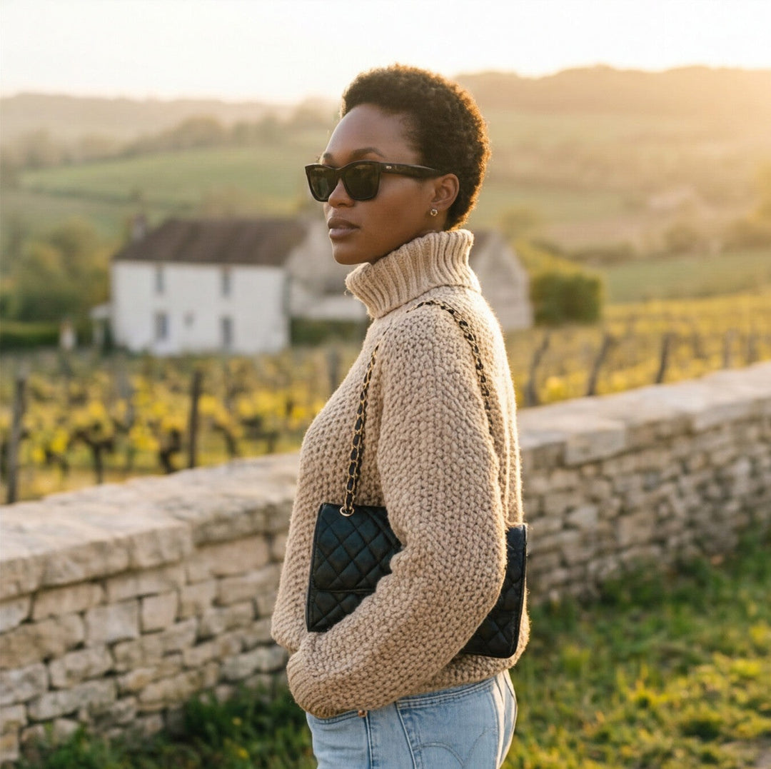 Ondine | Oversized Turtleneck Knit Sweater
