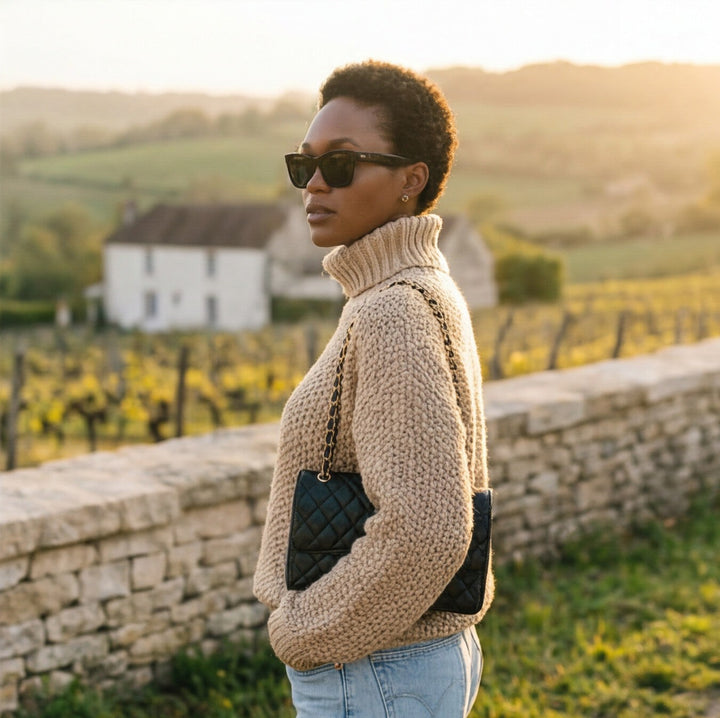 Ondine | Oversized Turtleneck Knit Sweater