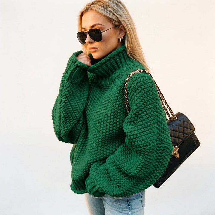 Ondine | Oversized Turtleneck Knit Sweater
