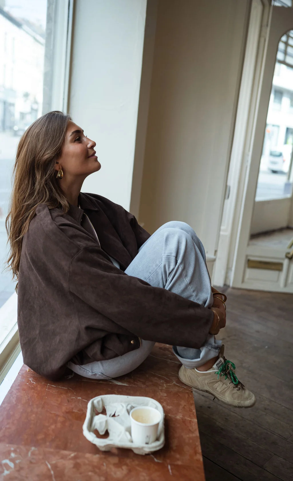 Amélie Suede Jacket  Chocolate