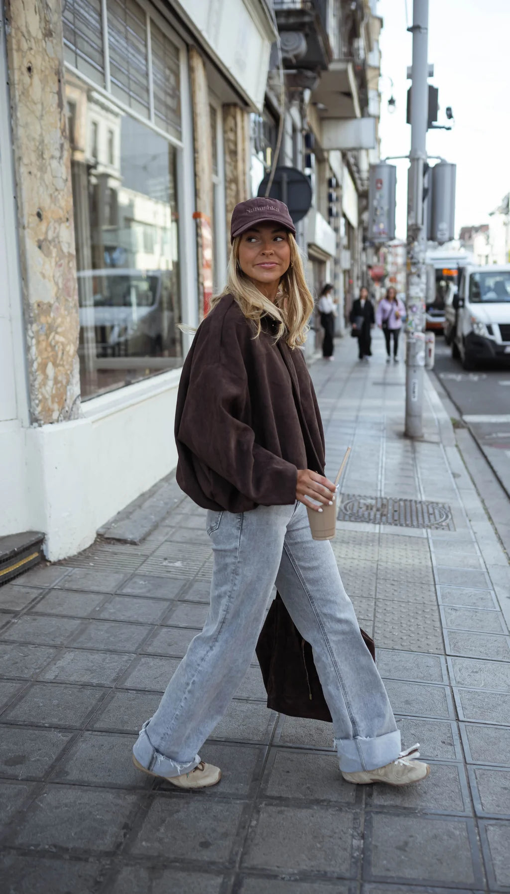 Amélie Suede Jacket  Chocolate