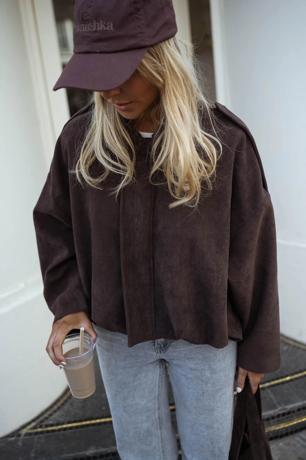 Amélie Suede Jacket  Chocolate