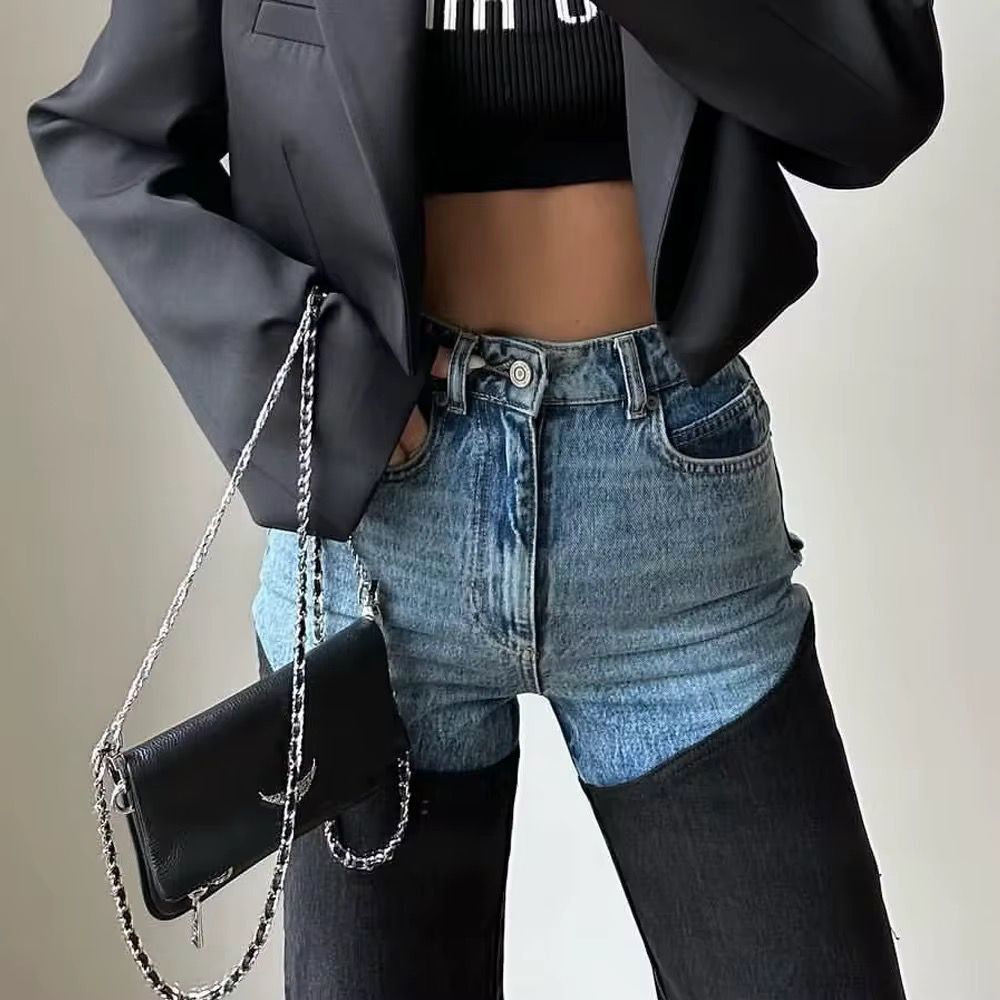 Bestseller Stylish Two Colored Jeans