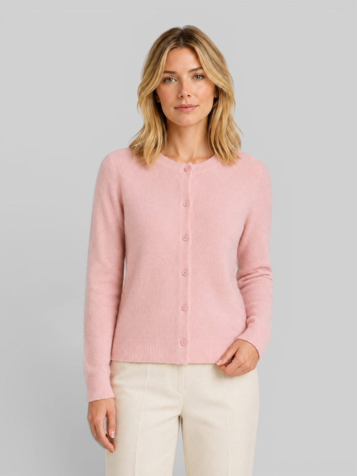 Madeleine | Relaxed Fit Wool Knit Long Sleeve Cardigan