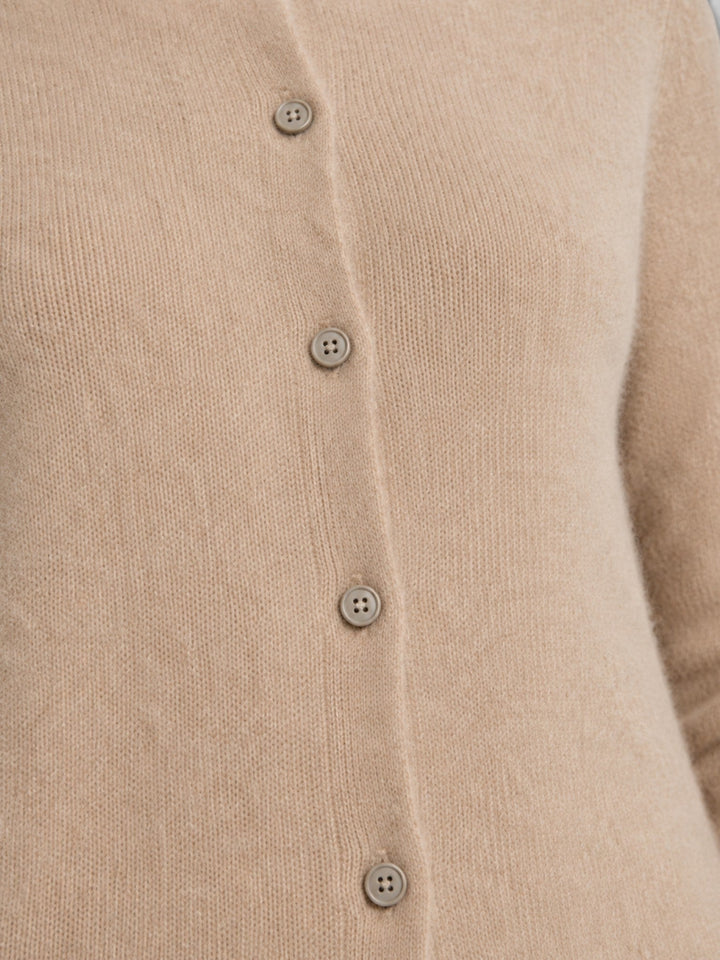 Madeleine | Relaxed Fit Wool Knit Long Sleeve Cardigan