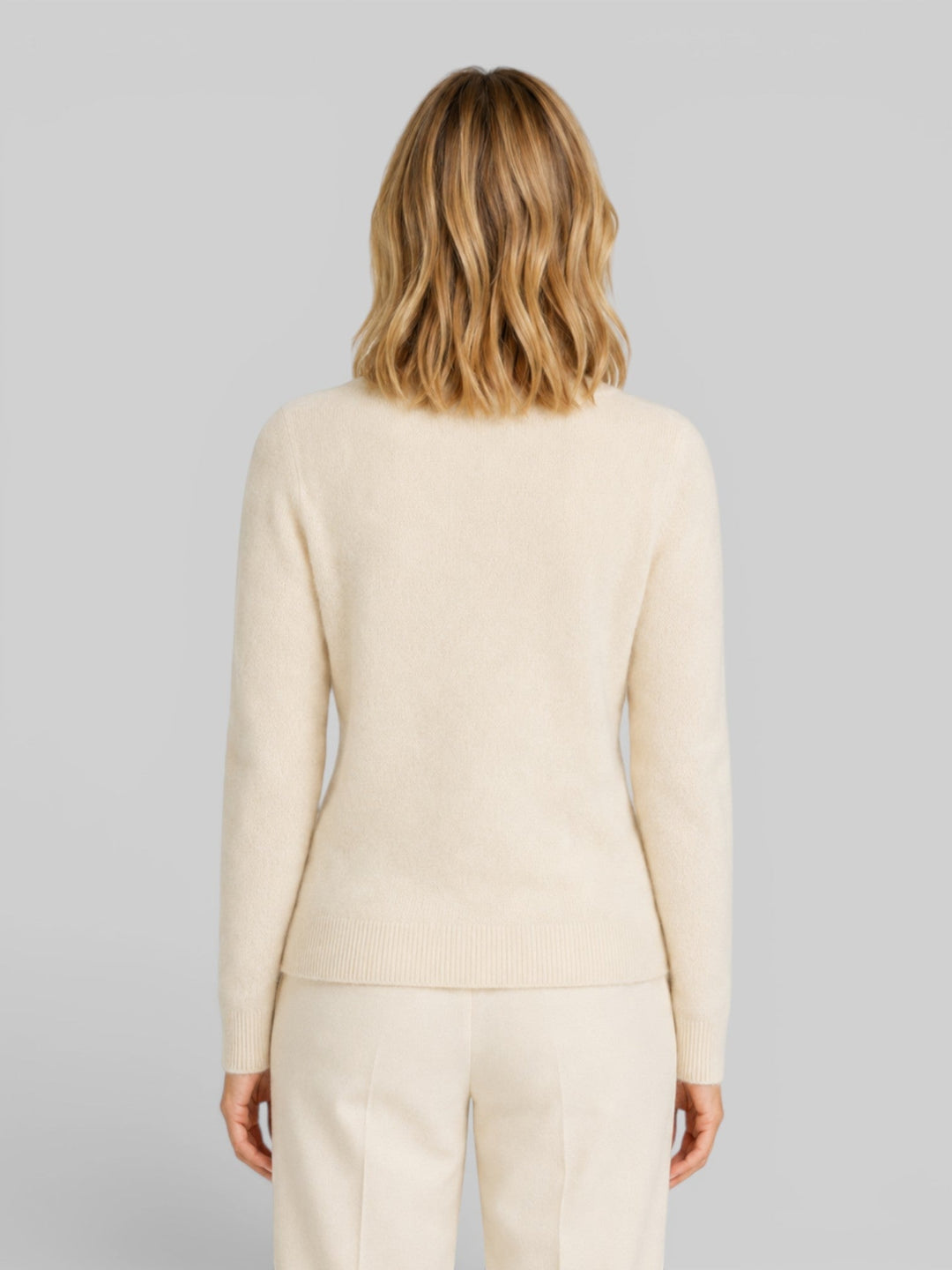 Madeleine | Relaxed Fit Wool Knit Long Sleeve Cardigan