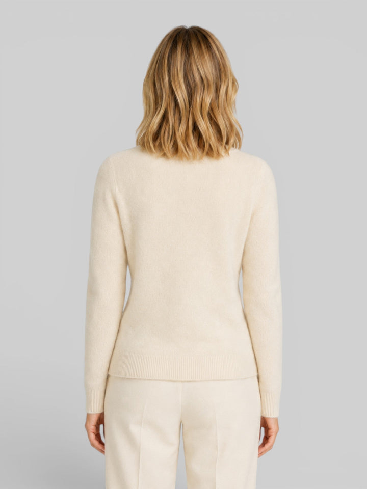 Madeleine | Relaxed Fit Wool Knit Long Sleeve Cardigan