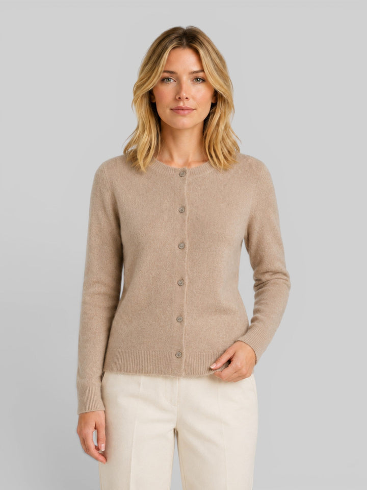 Madeleine | Relaxed Fit Wool Knit Long Sleeve Cardigan
