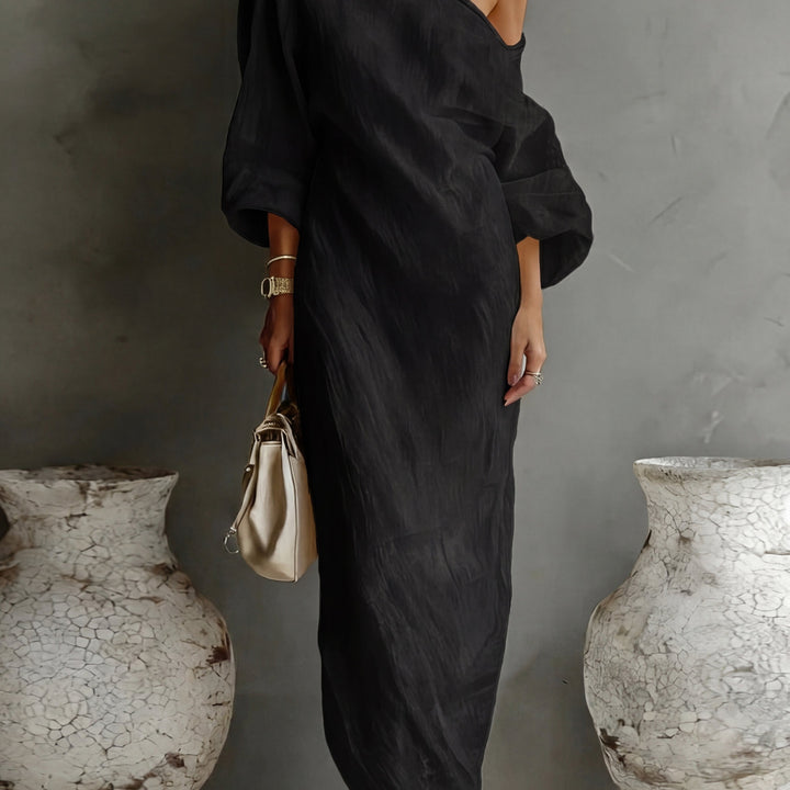 One-Shoulder Vacation Maxi Dress