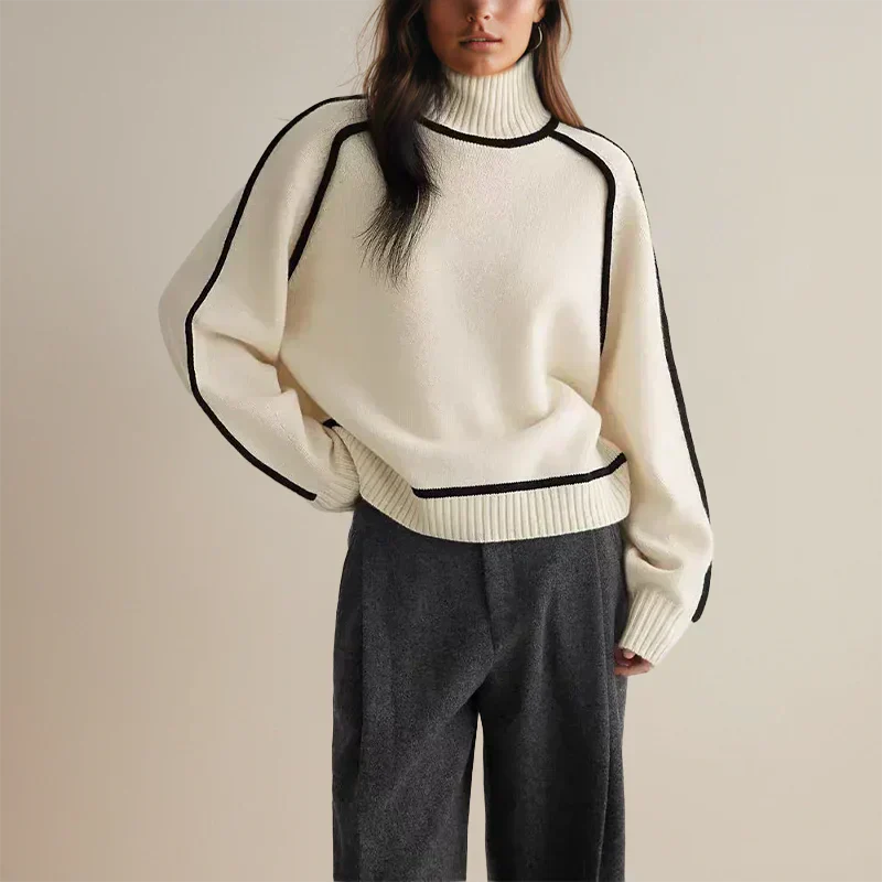 Amandine | Oversized Loose Turtleneck Sweater