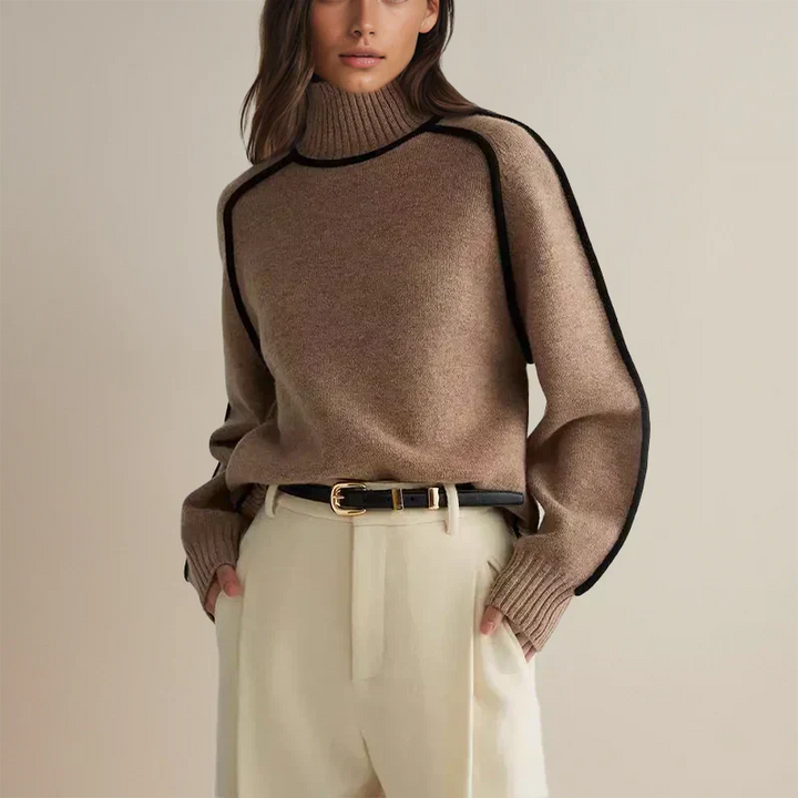 Amandine | Oversized Loose Turtleneck Sweater