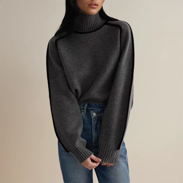 Amandine | Oversized Loose Turtleneck Sweater