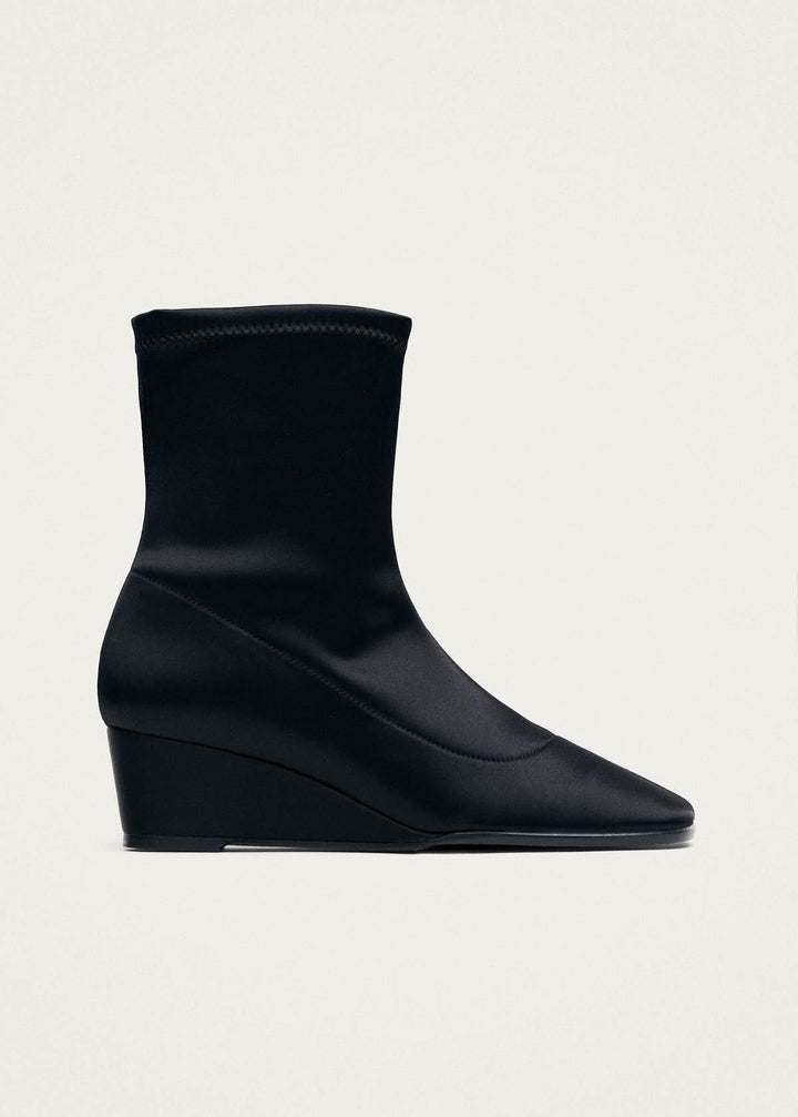 Auden Silky Black Textile Boots