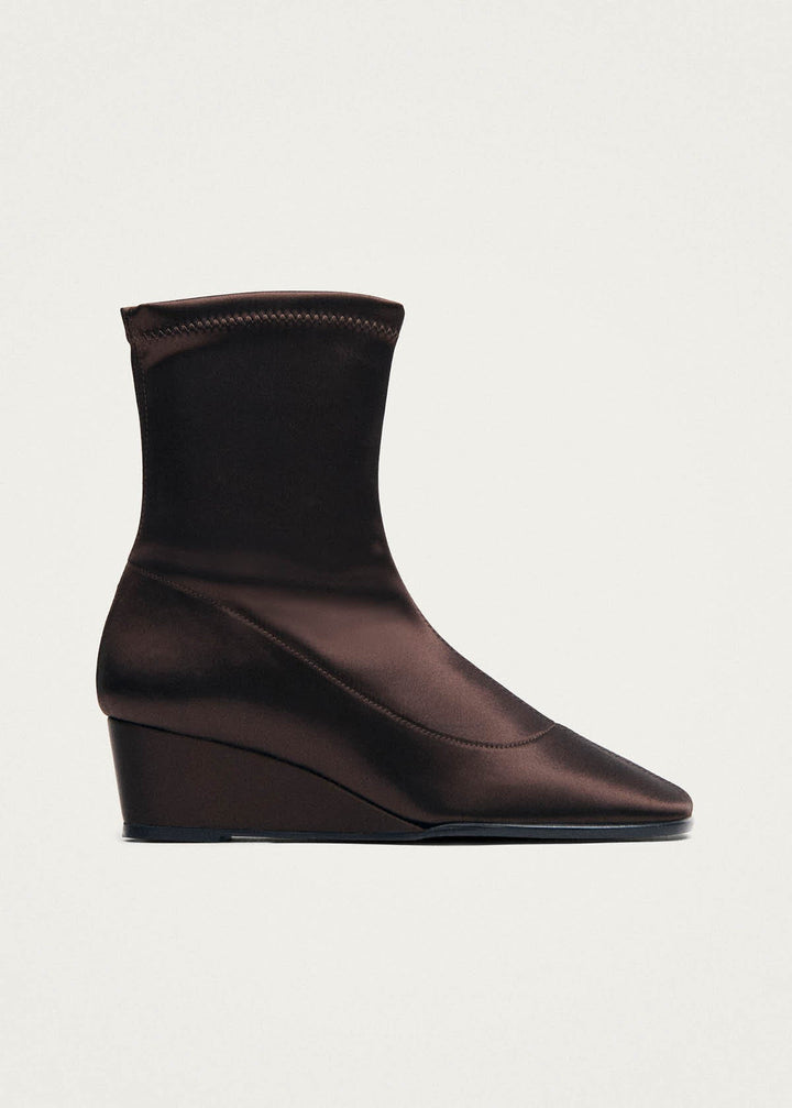 Auden Silky Dark Chocolate Textile Boots