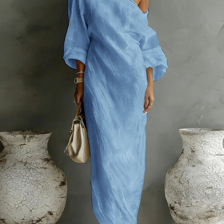 One-Shoulder Vacation Maxi Dress