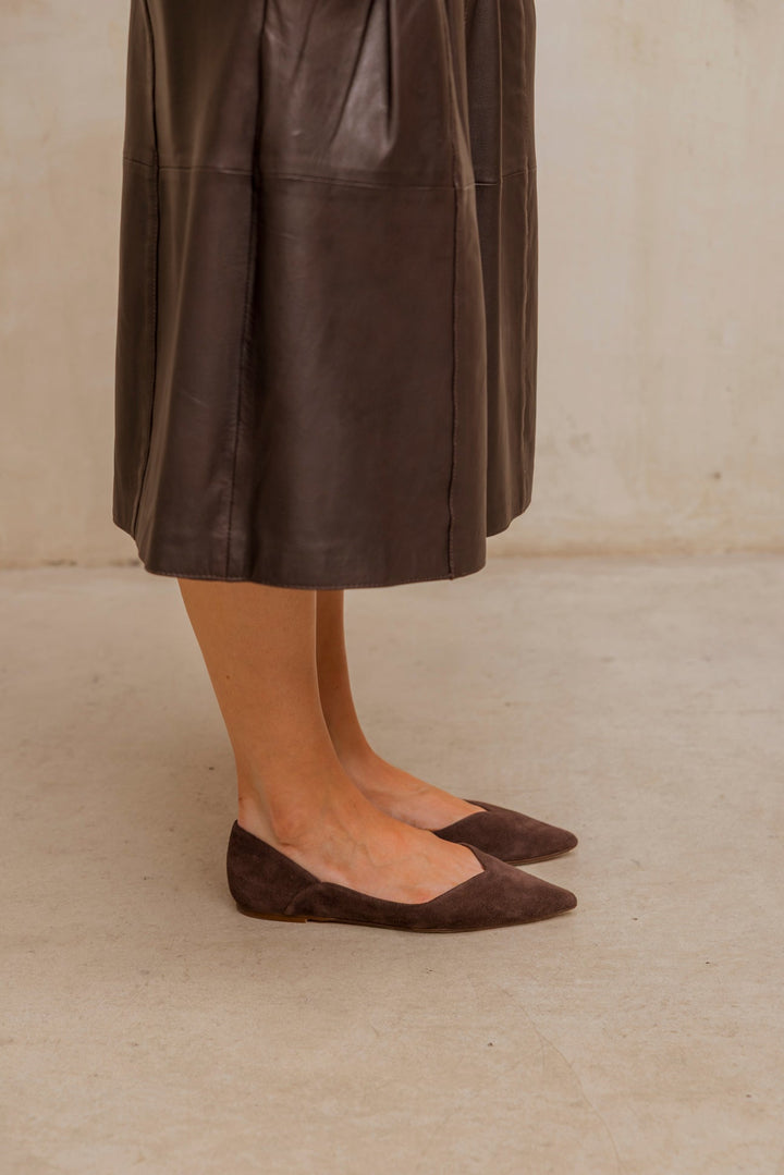 Nerina Suede Ballet Flats