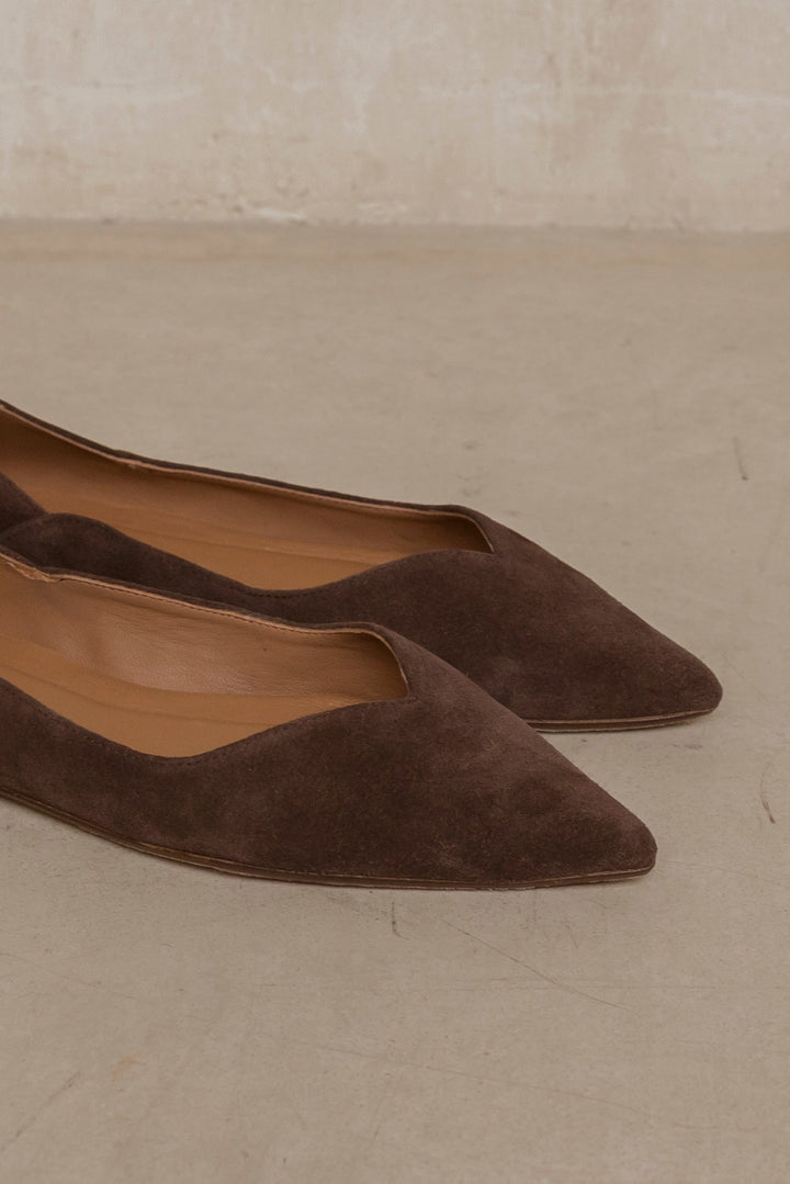 Nerina Suede Ballet Flats