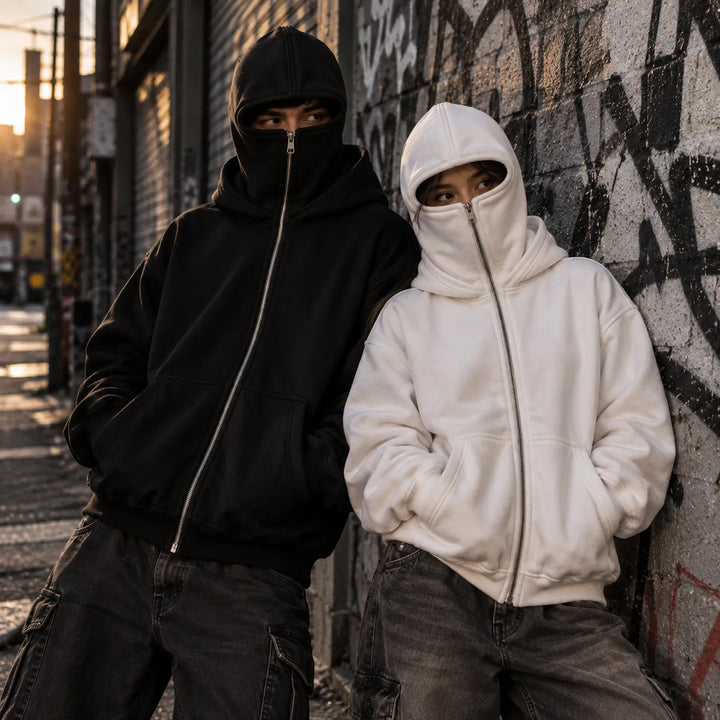 ANTI SOCIAL BALACLAVA ZIP-UP HOODIE