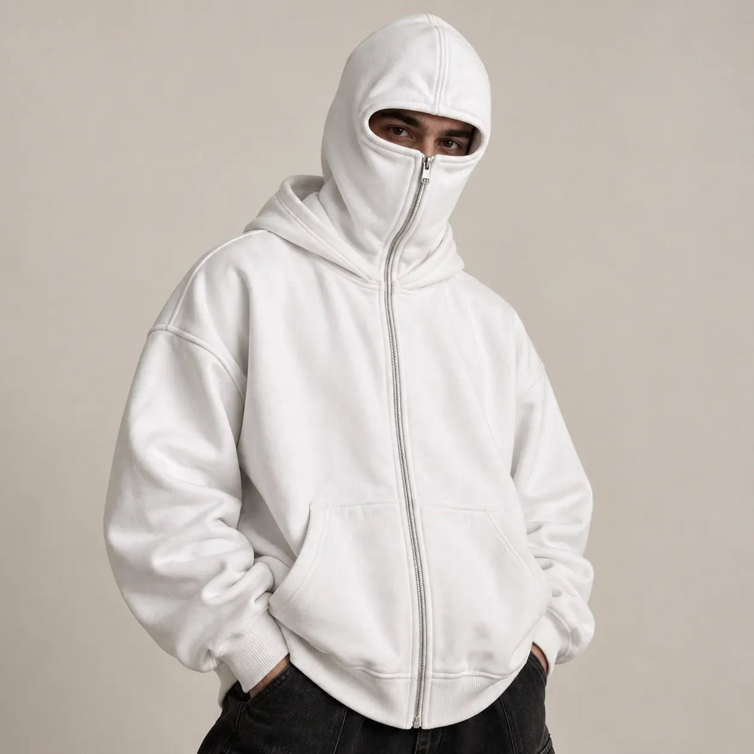 ANTI SOCIAL BALACLAVA ZIP-UP HOODIE