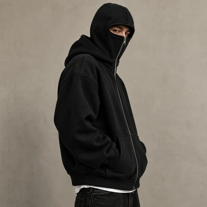 ANTI SOCIAL BALACLAVA ZIP-UP HOODIE