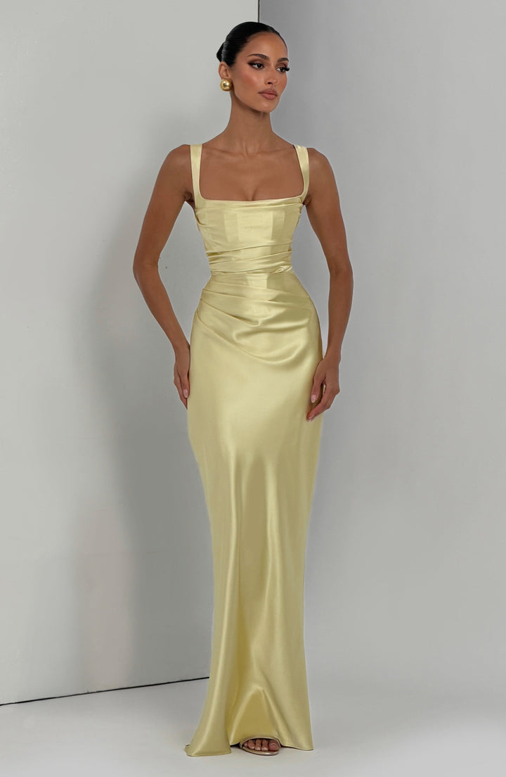 Calanthe Maxi Dress - Lemon
