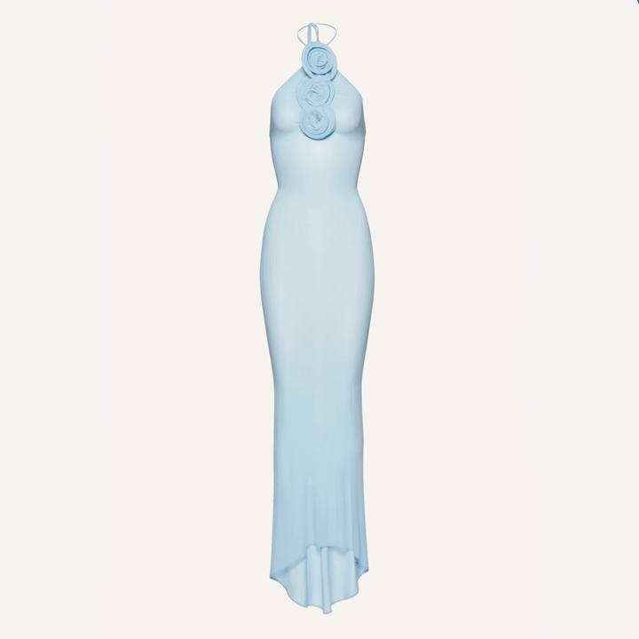 Color Me Blue Mesh Maxi Dress