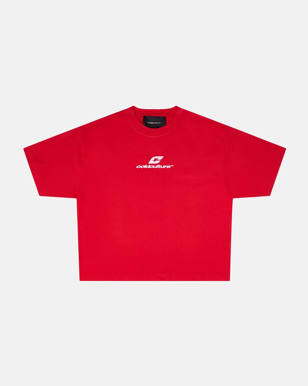 CURVED TEE RACING RED