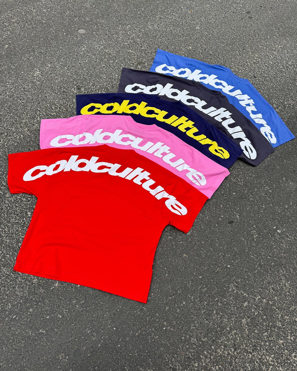 CURVED TEE RACING RED