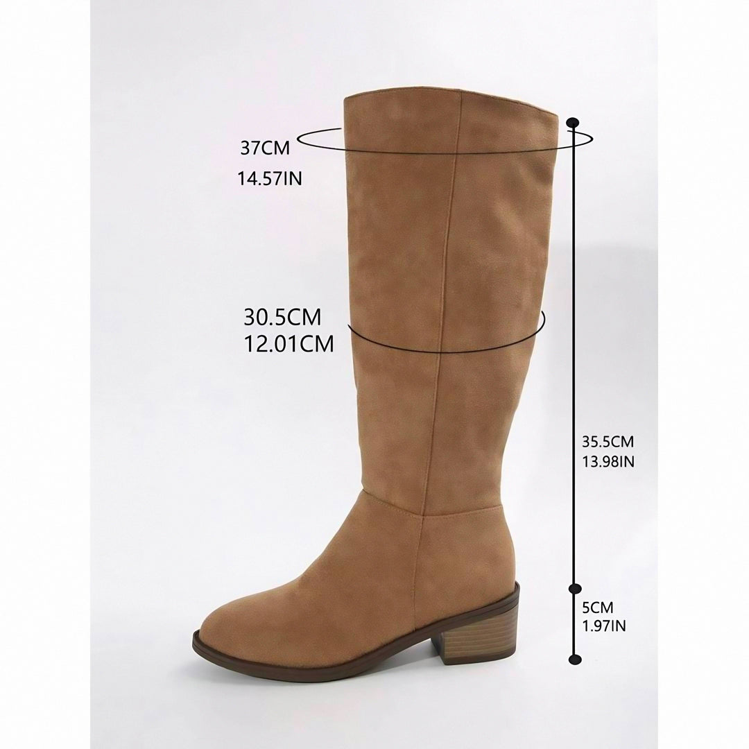Cosette | Wide-Calf Suede Knee High Boot