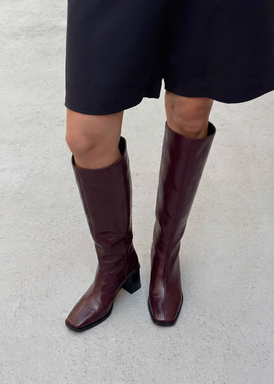East Rift Burgundy Leather Boots
