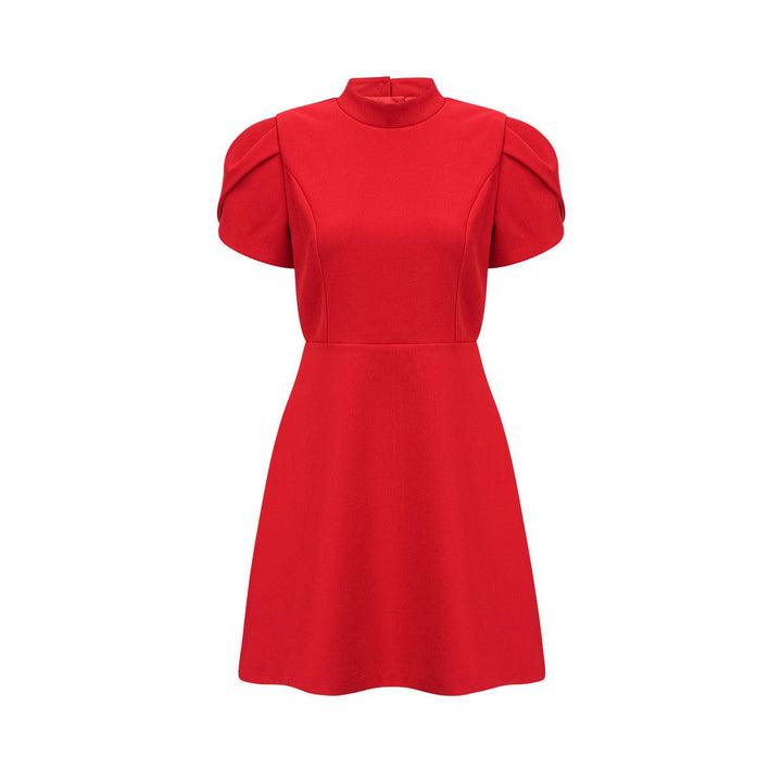 Elegant Occasion Red Bow Mini Dress