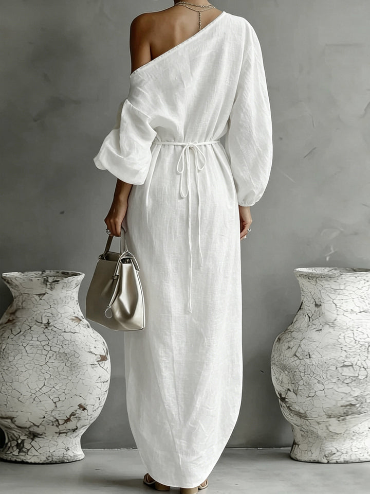 One-Shoulder Vacation Maxi Dress