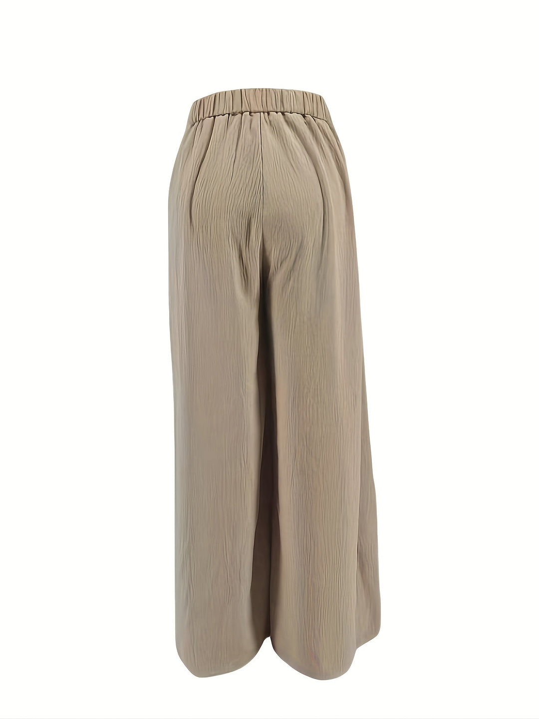 Light Beige Tencel Wide-Leg Pants, Draped And Smooth, Loose And Covering, Lazy And Casual, Super Versatile [Nian Nian]