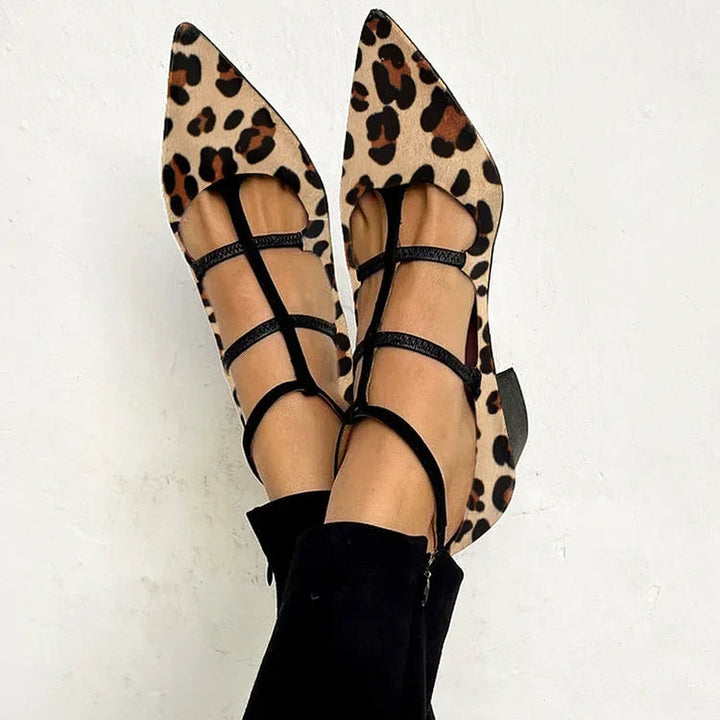 Franca | Schoenen met hak en luipaardbandje