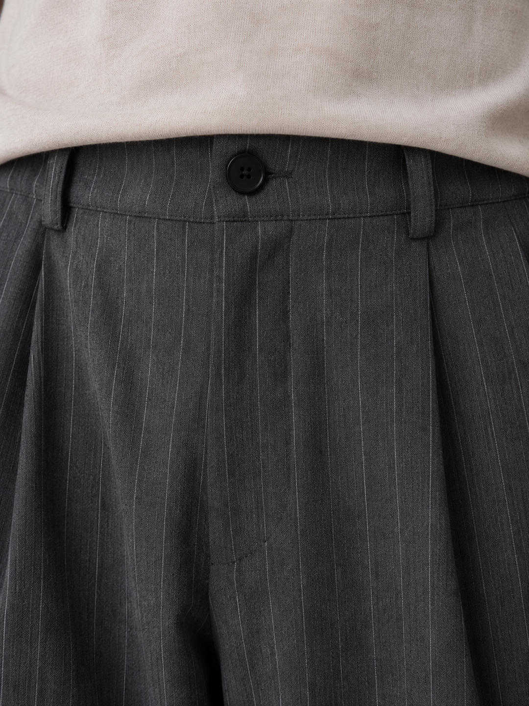 Men’s Pinstripe Wide Leg Trousers – Baggy Tailored Pants | Nero &amp; Luya