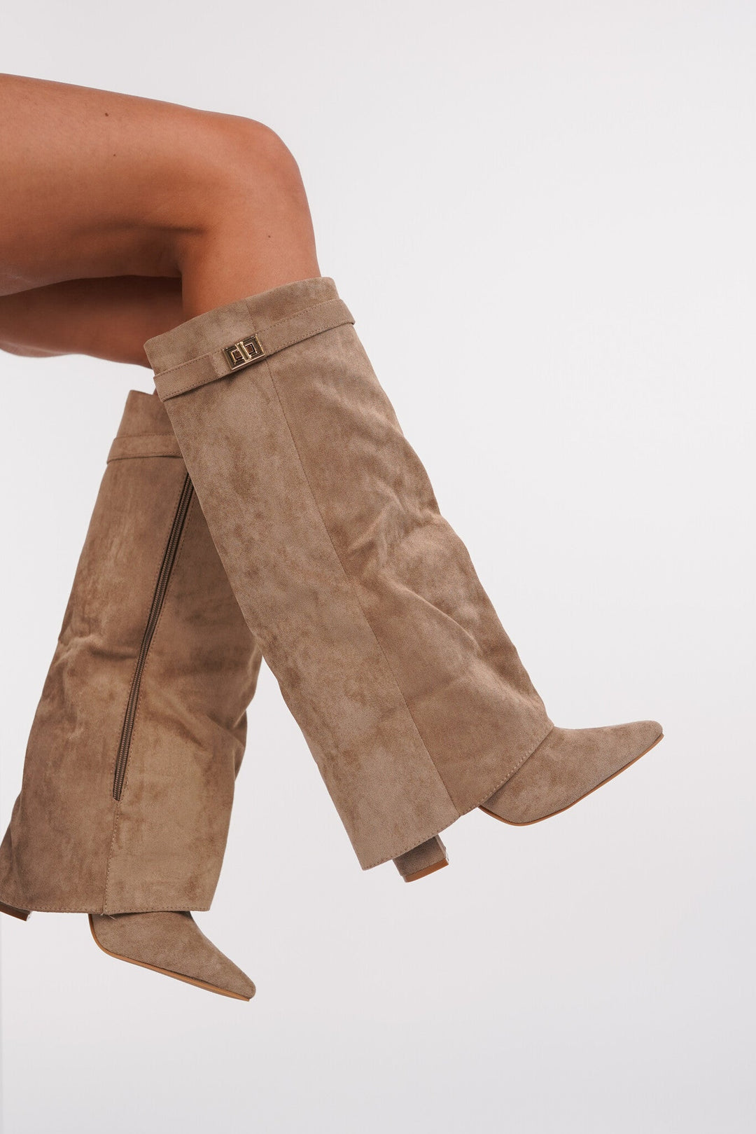 Zava - Suede khaki heels