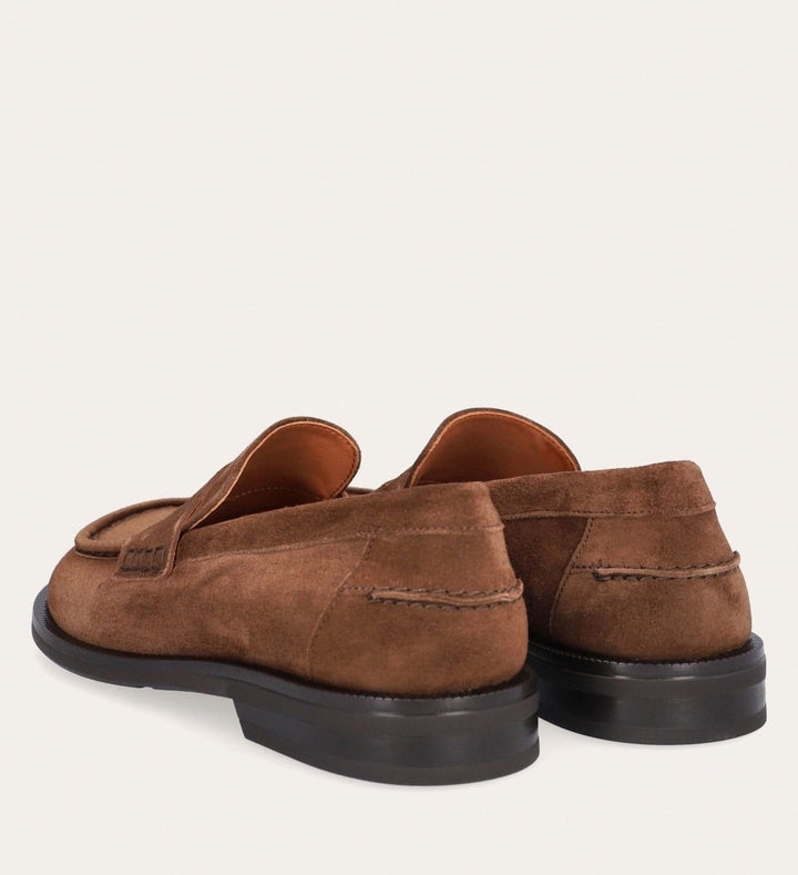 Brown Suede Loafers
