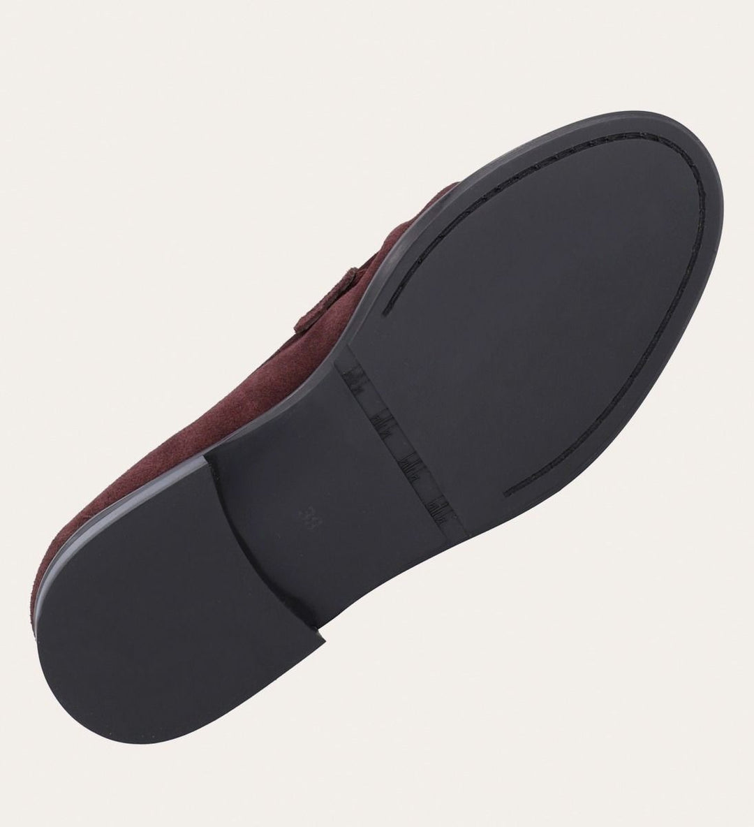 Burgundy Suede Loafers