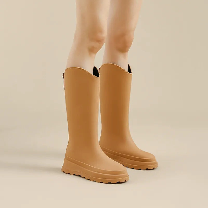 Aimoha  Long Rain Boots with Removable Fleece Cuffs