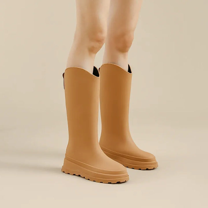 Aimoha  Long Rain Boots with Removable Fleece Cuffs