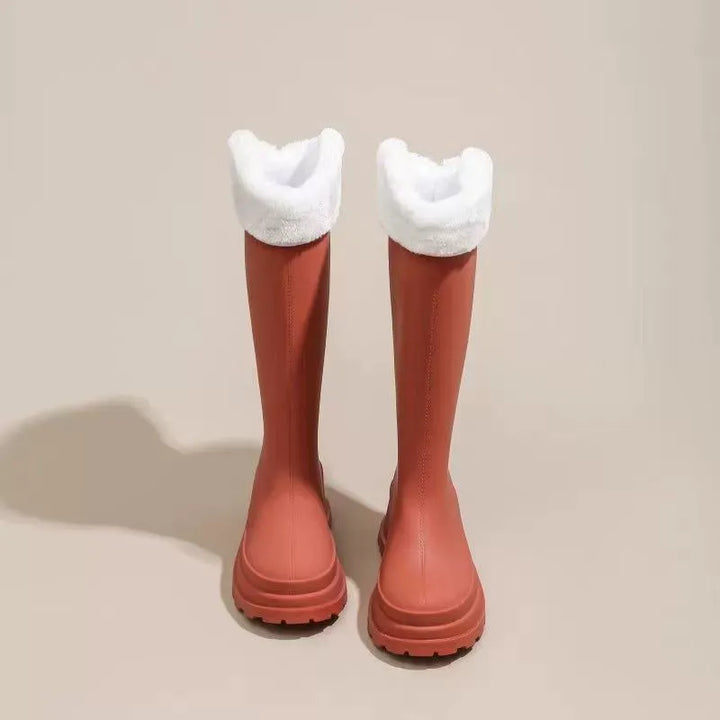 Aimoha  Long Rain Boots with Removable Fleece Cuffs